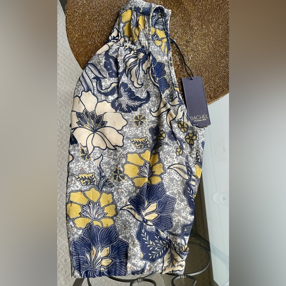 Rachel Roy Women's Sleeveless  Floral Top Gold Flakes - Picture 7 of 10